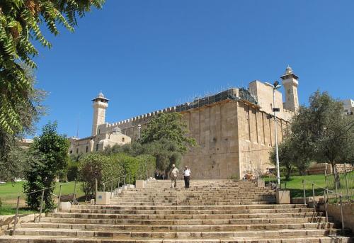 Masjid-e-Khalil in Hebron, Palestine. Abraham and his son's Isaac, Jacob and Joseph are said to be buried here